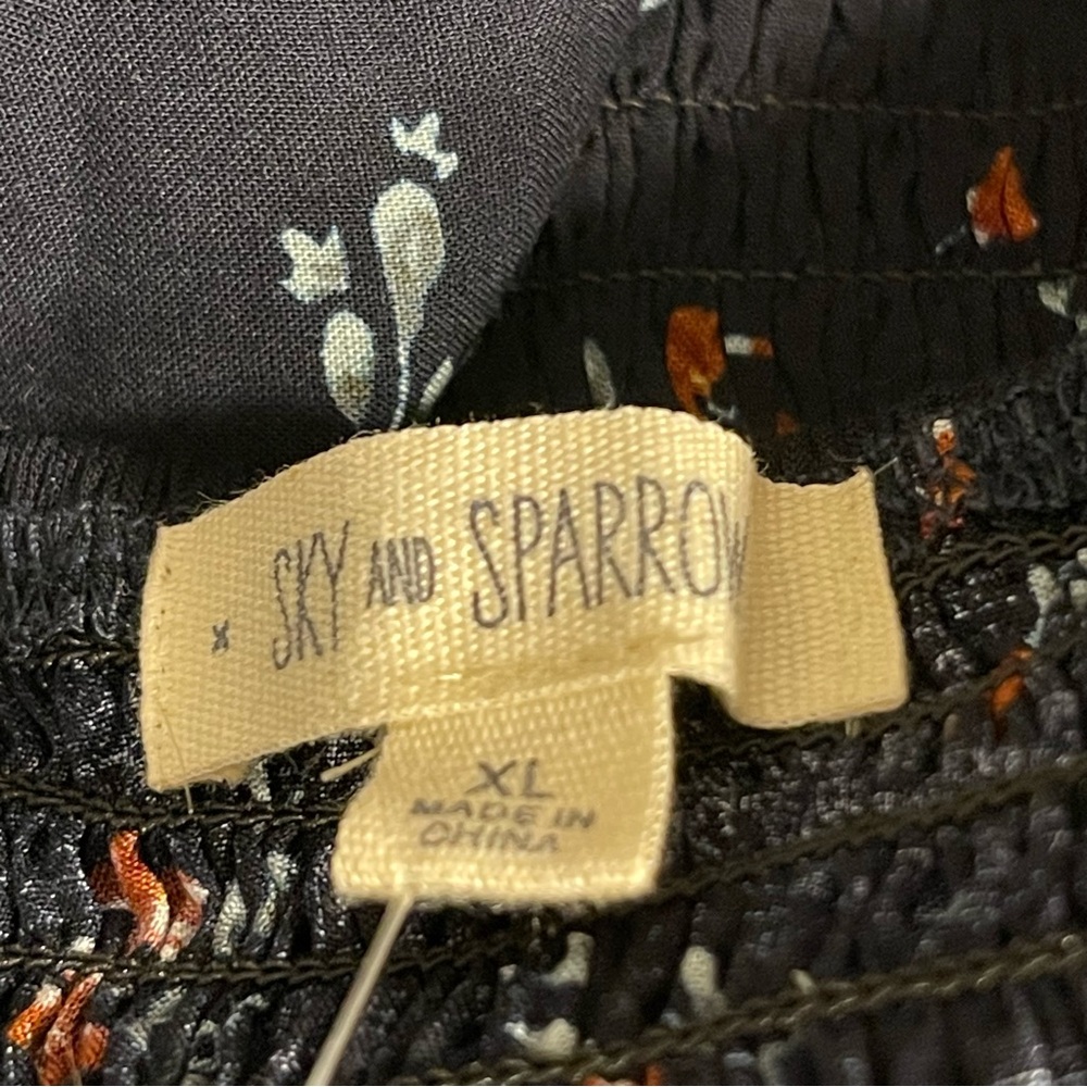 Black Floral Dress by Sky and Sparrow - Picture 7 of 10